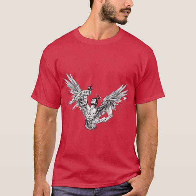 Zyzz Winged T-Shirt (Vorderseite)
