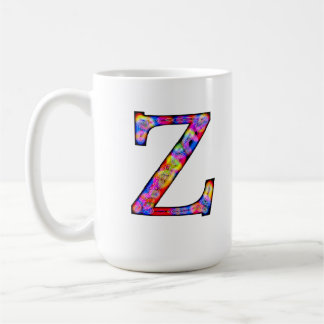 Zz belichtete Monogramm Kaffeetasse