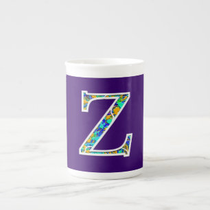 Zz belichtete Monogramm Prozellantasse