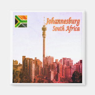 zZA016 JOHANNESBURG, Hillbrow, Südafrika, Kühlschr Magnet