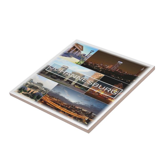 zZA028 JOHANNESBURG, Mosaik, Süd, Fliese (Seite)