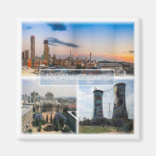 zZA030 JOHANNESBURG, Mosaik, Südafrika, Kühlschran Magnet