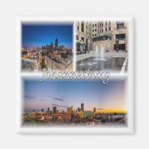 zZA034 JOHANNESBURG, Mosaik, Südafrika, Fidge Magnet