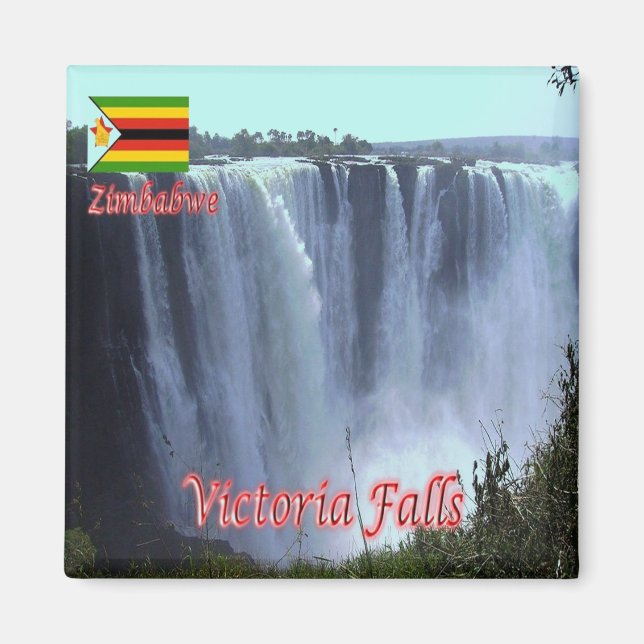 zZW003 VICTORIA FALLS, Simbabwe, Afrika, Kühlschra Magnet (Vorne)