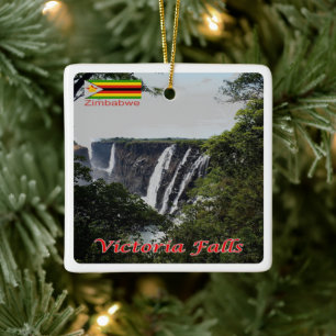 zZW005 VICTORIA FALLS, Simbabwe, Afrika, Kühlschra Keramikornament