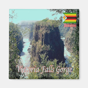 zZW007 VICTORIA FALLS, GORGE, Simbabwe, Kühlschran Magnet