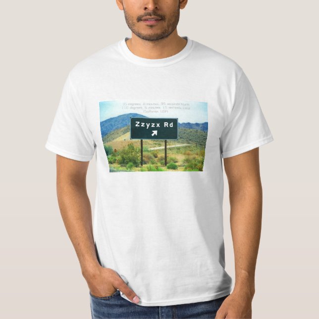 Zzyzx Straße T-Shirt (Vorderseite)
