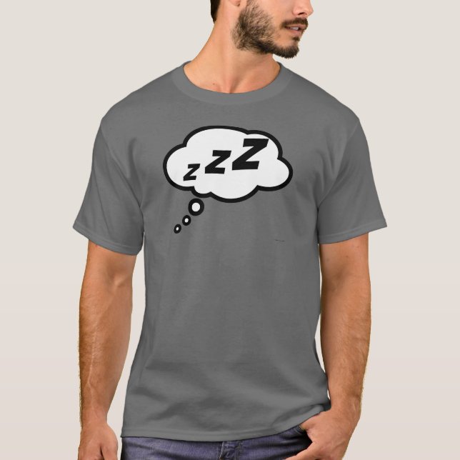 zZZ… Ballon-dunkelgrauer T - Shirt (Vorderseite)