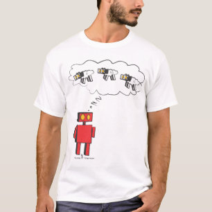 zzzzZZ, das Roboter-Schafe zählt T-Shirt
